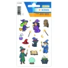 %Sticker Hexen und Zauberer, 1 Blatt