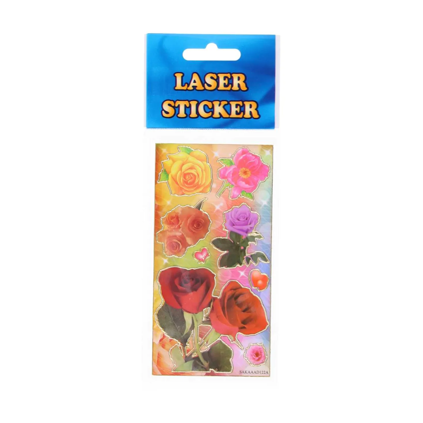 Sticker Laser Blumen, 7 x 18 cm