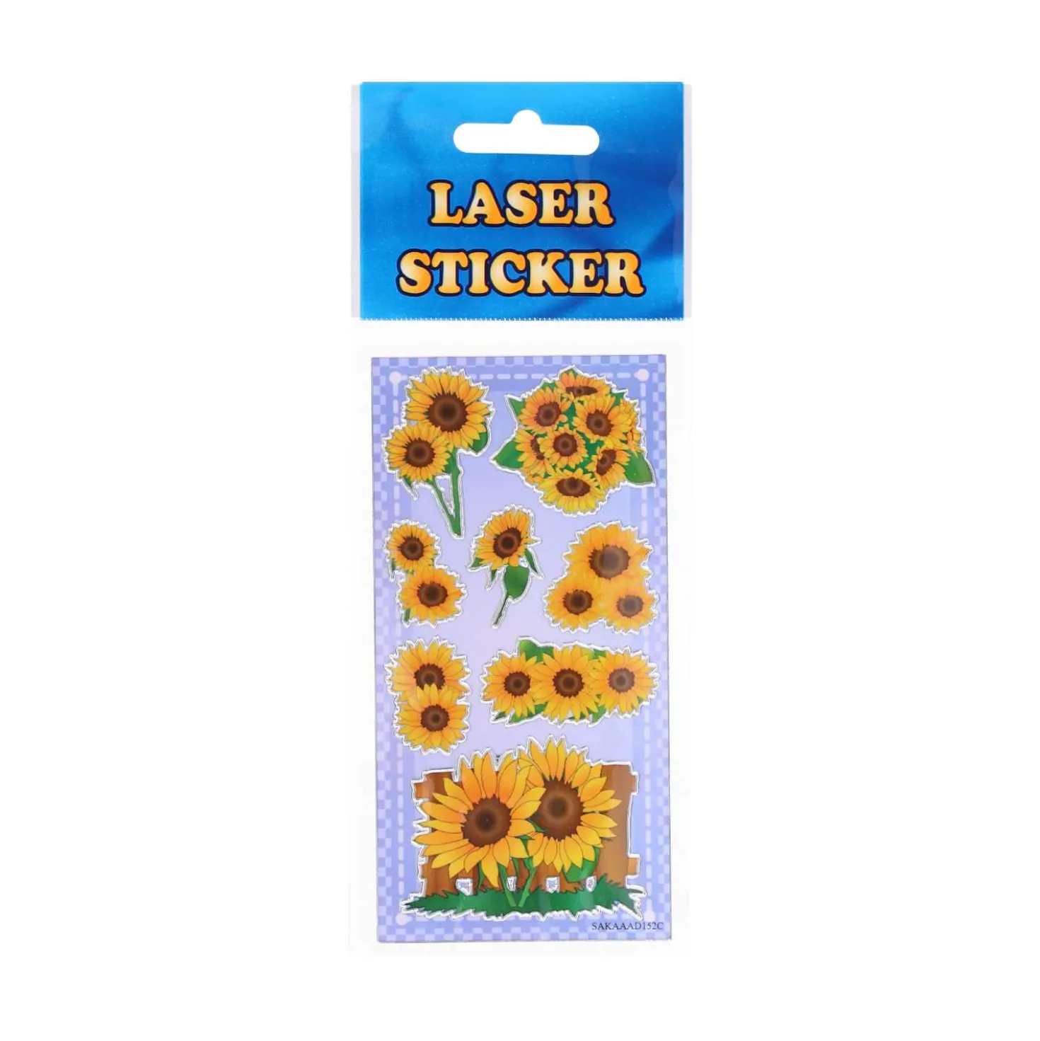 Sticker Laser Blumen, 7 x 18 cm