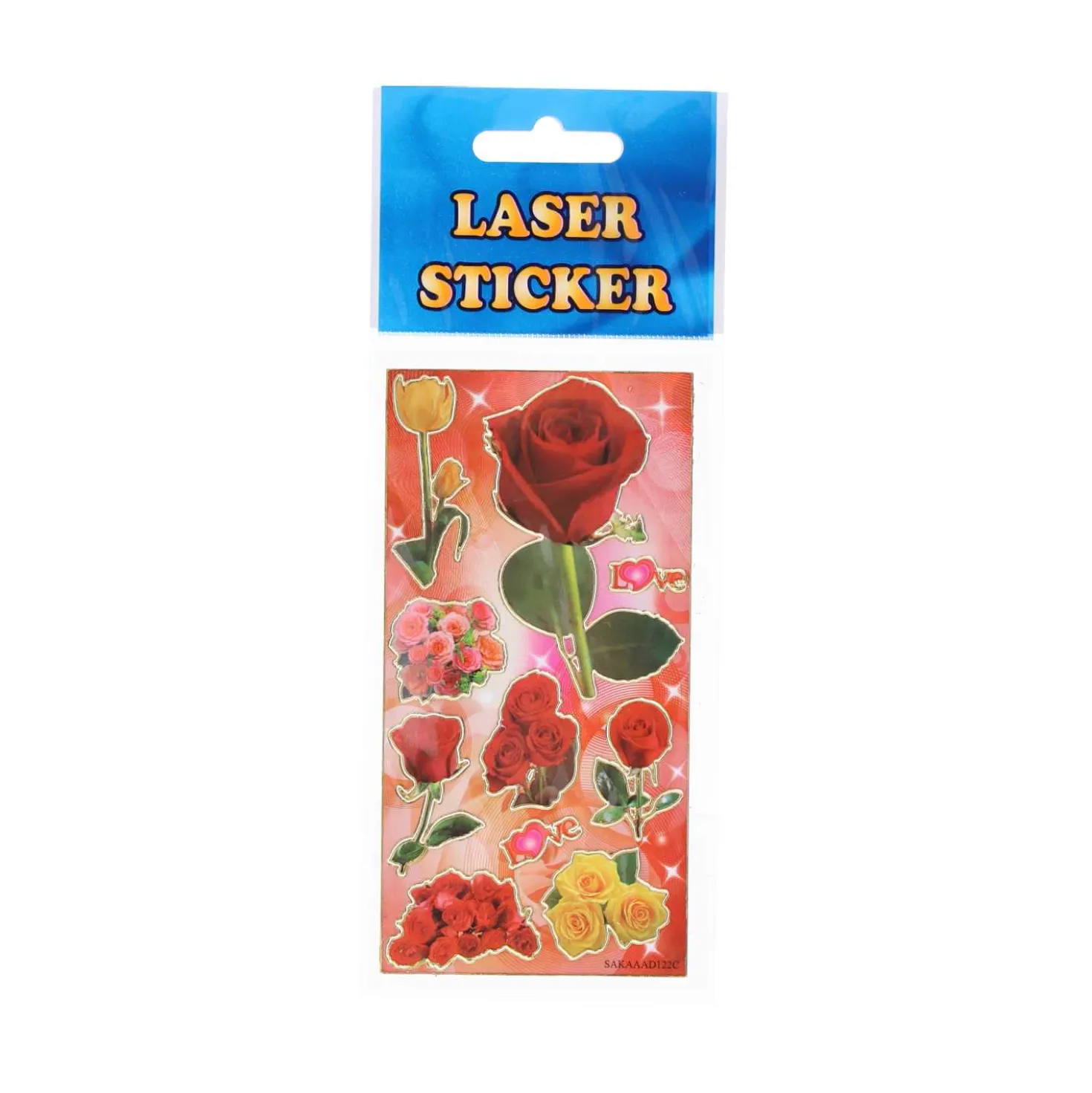 Sticker Laser Blumen, 7 x 18 cm