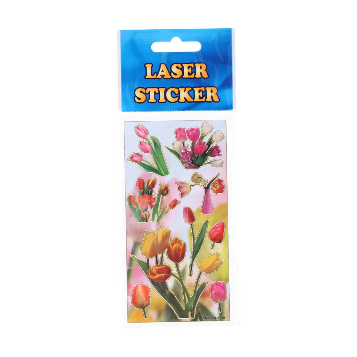 Sticker Laser Blumen, 7 x 18 cm