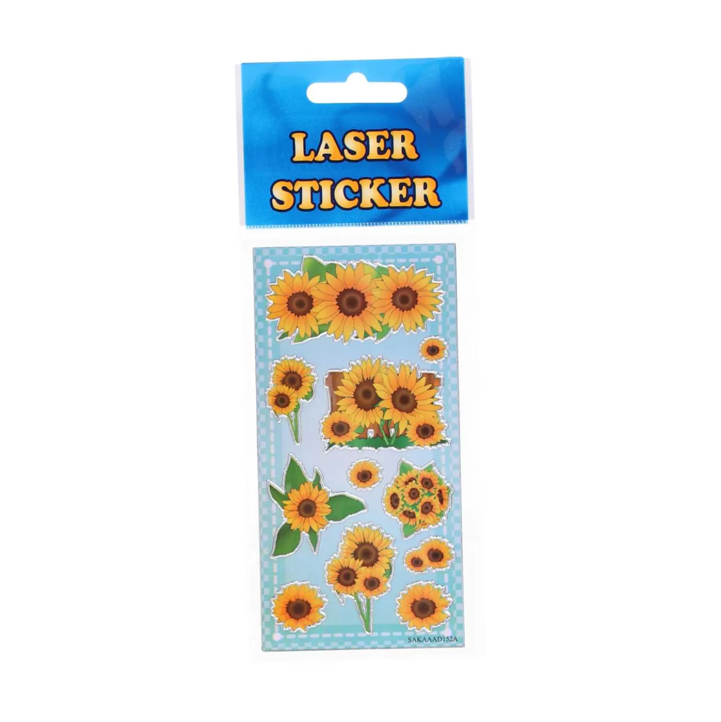 Sticker Laser Blumen, 7 x 18 cm