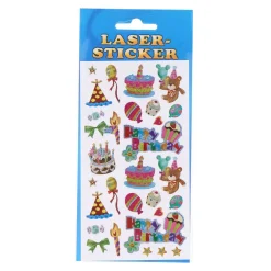Sticker Laser Happy Birthday