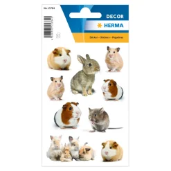 Sticker Nagerfamilie, 3 Blatt