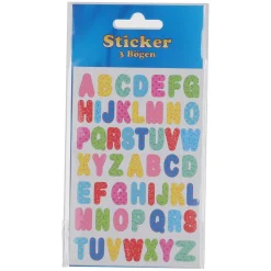 Sticker Zahlen & Buchstaben, 3 Stück
