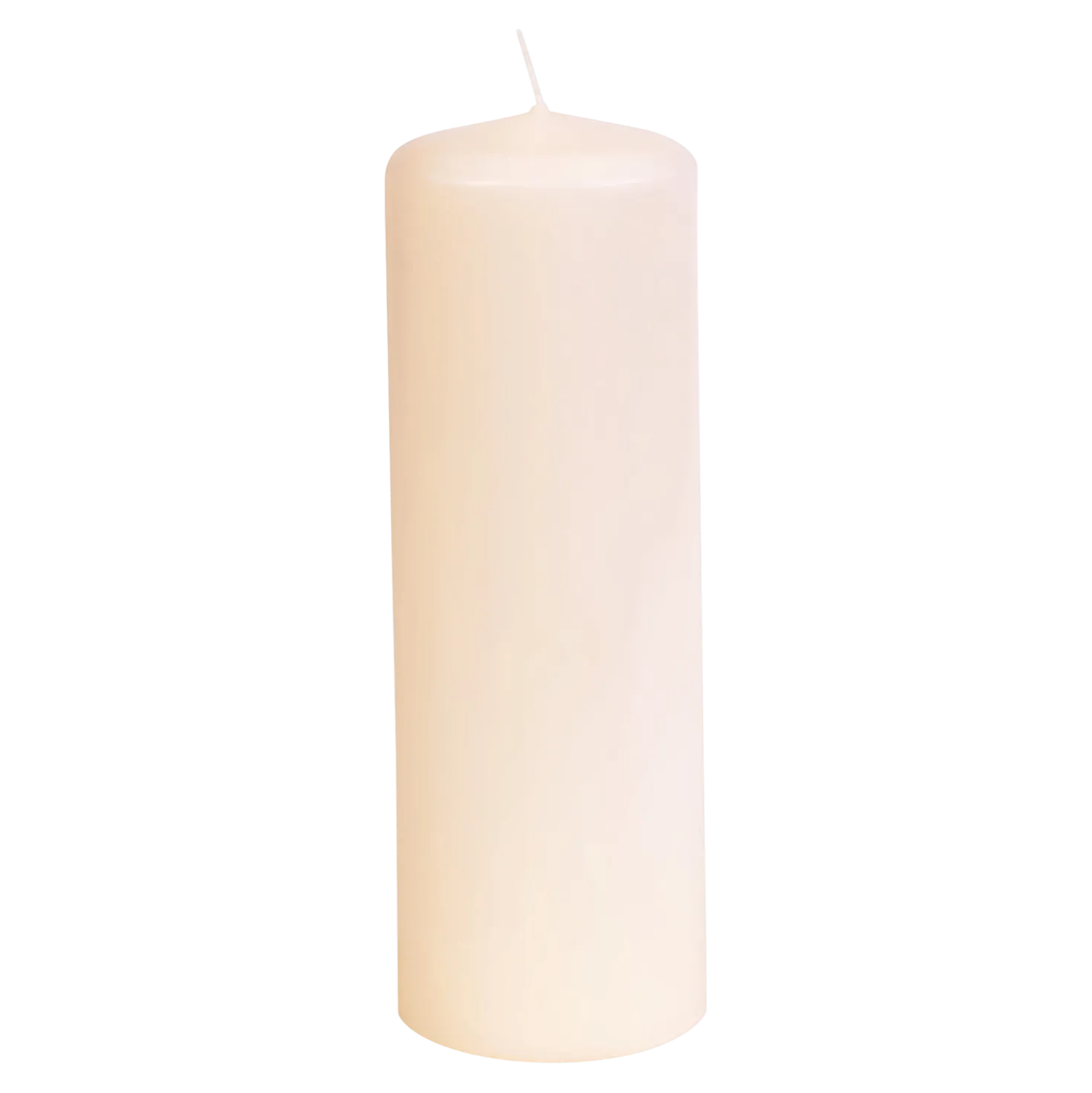 Stumpenkerze champagner, 200 x 68 mm