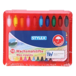 Stylex ® Wachsmalstifte mit Drehhülse bunt