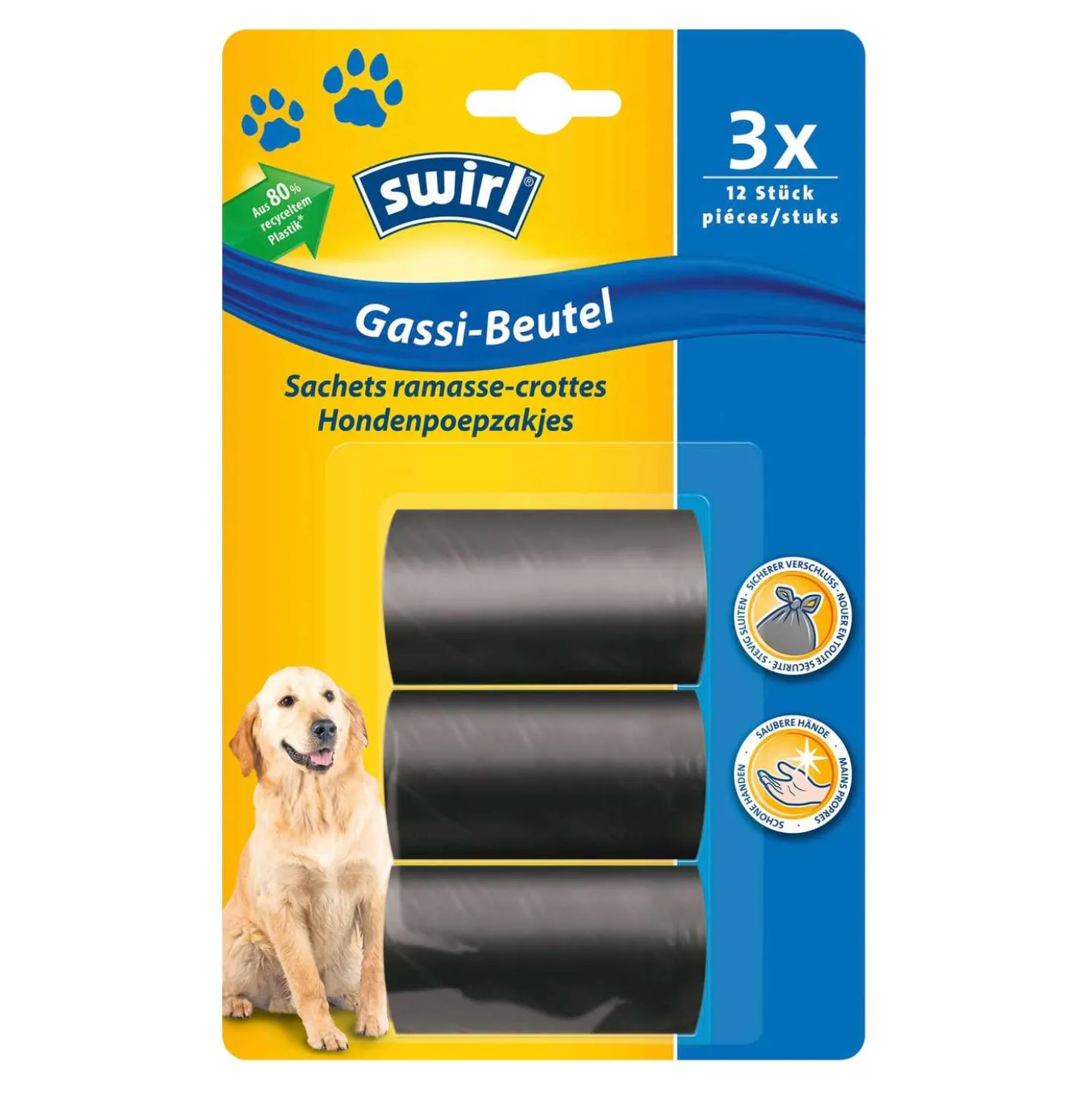 Swirl Hundekotbeutel 3x12 Stück
