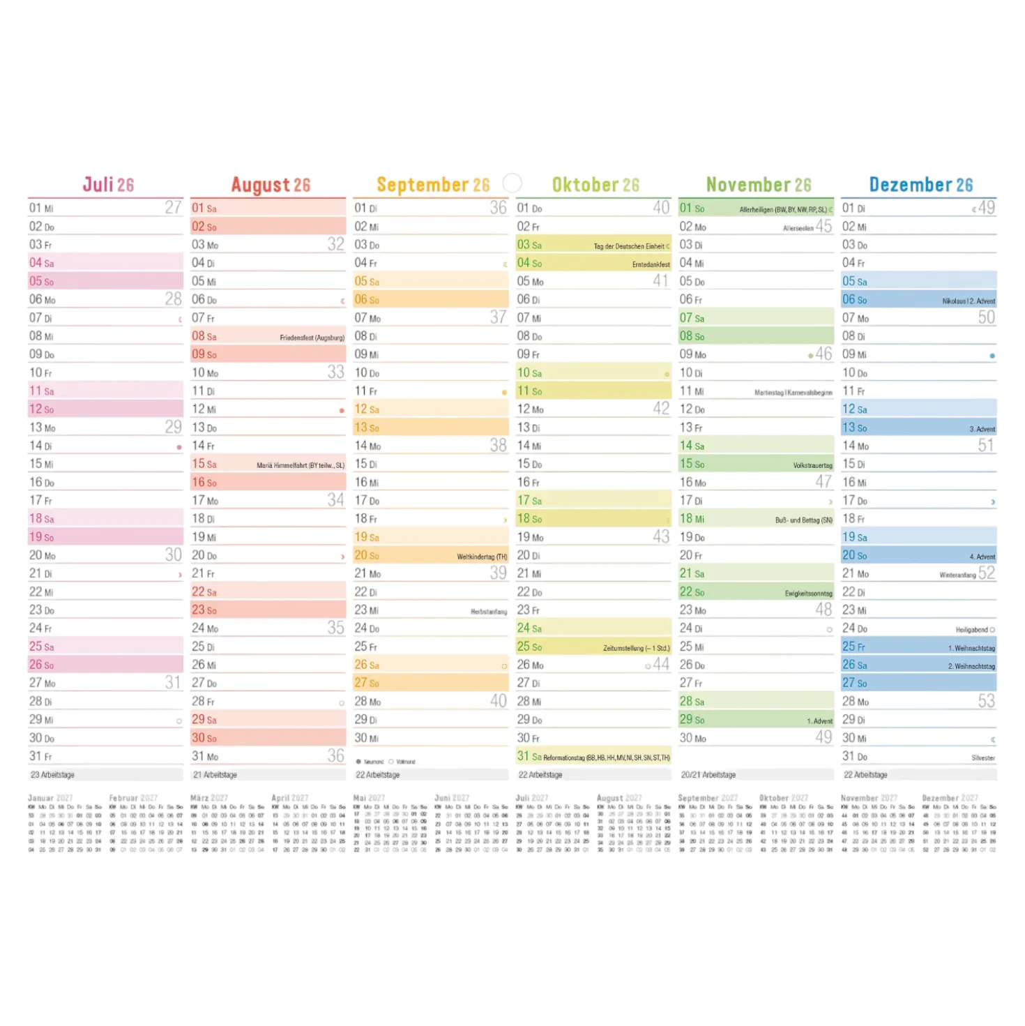 Tafelkalender A4