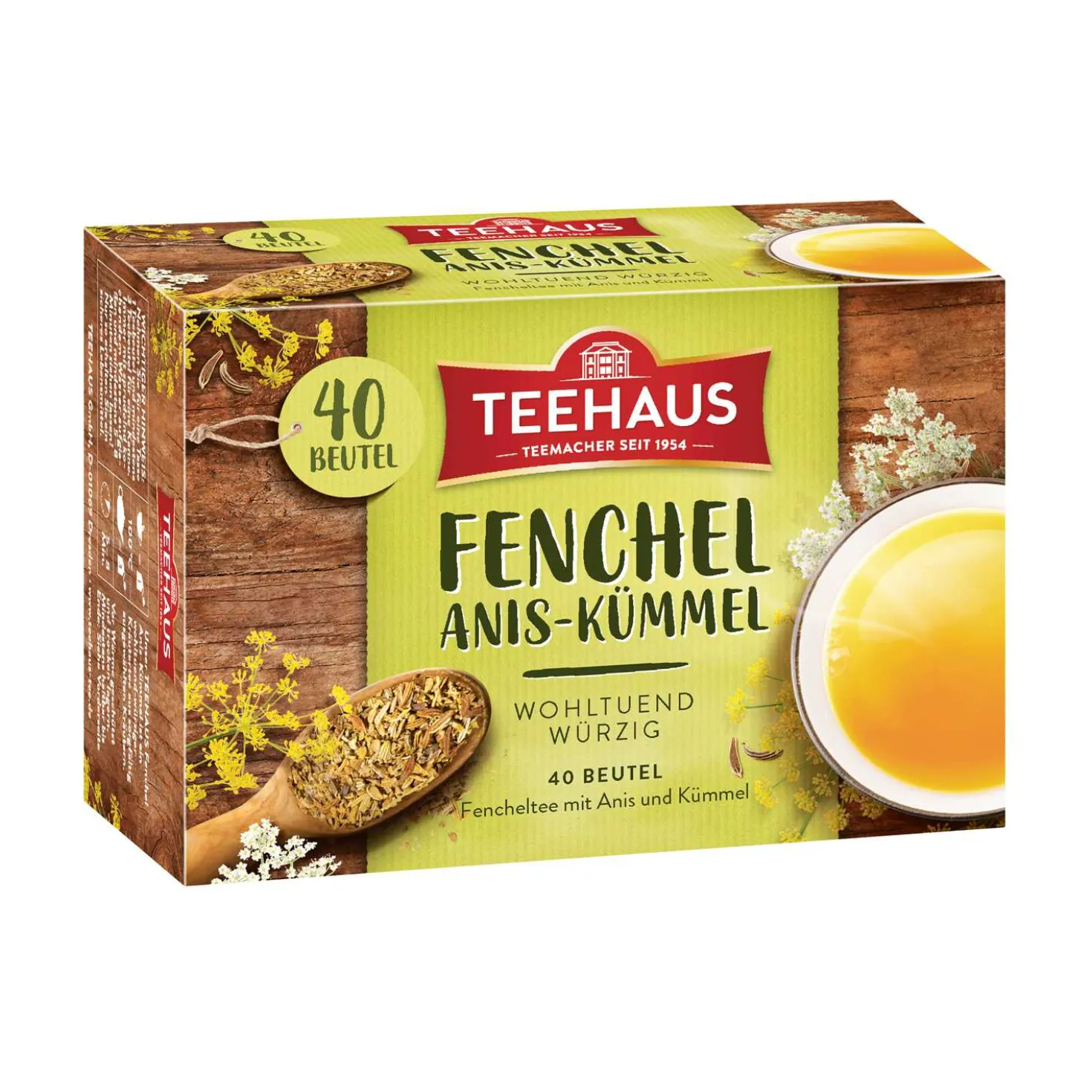 Teehaus, Fenchel-Anis-Kümmel, 40 Beutel