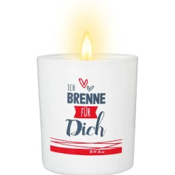 Teelichthalter Ich brenne, 8 cm
