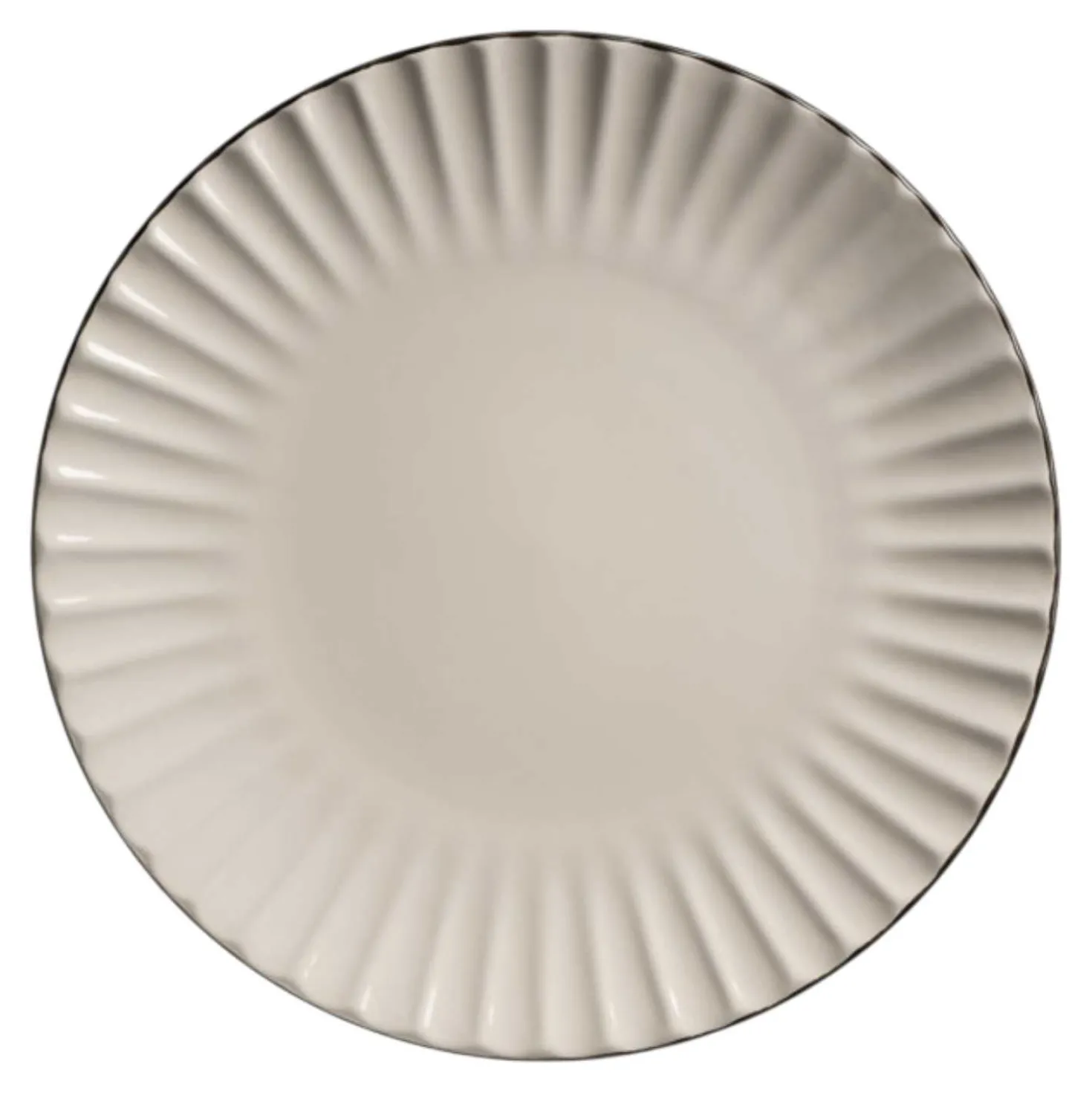 Teller flach Weiss Osita, 27 cm
