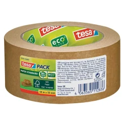 Tesa Paketklebeband Papier Standard, 50 m x 50 mm