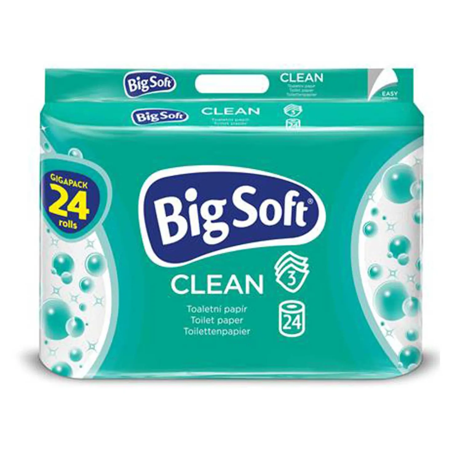 Toilettenpapier BigSoft Clean 24x150, 3-lagig