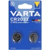 Varta Batterie Knopfzelle CR2032, 2 Stück