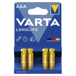 Varta Batterie Longlife AAA, 4 Stück