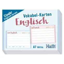Vokabelkarten A7 100 Stück Englisch
