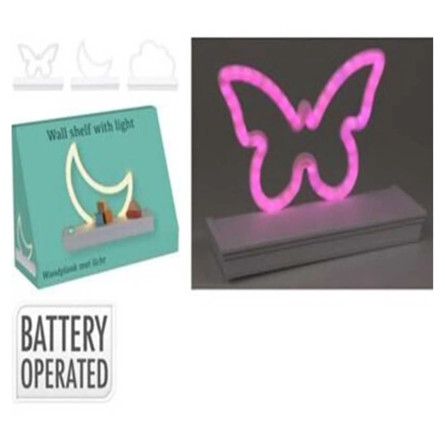 Wandbrett Neon LED Kindertag