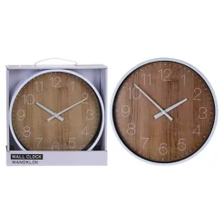 Wanduhr Holzoptik, Ø = 25 cm