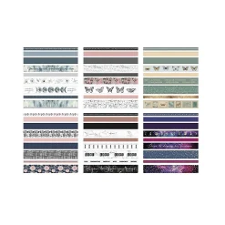 Washi-Tape Klebefilm 24 Rollen je 3 m Geschenkbox