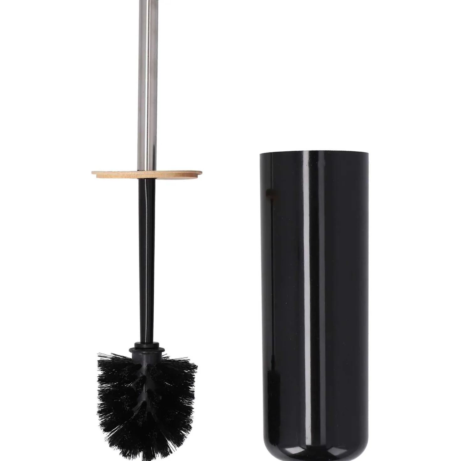 WC-Garnitur, schwarz-weiß