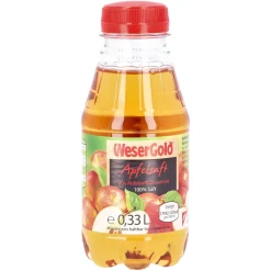 WeserGold Apfelsaft 100% 0,33 l