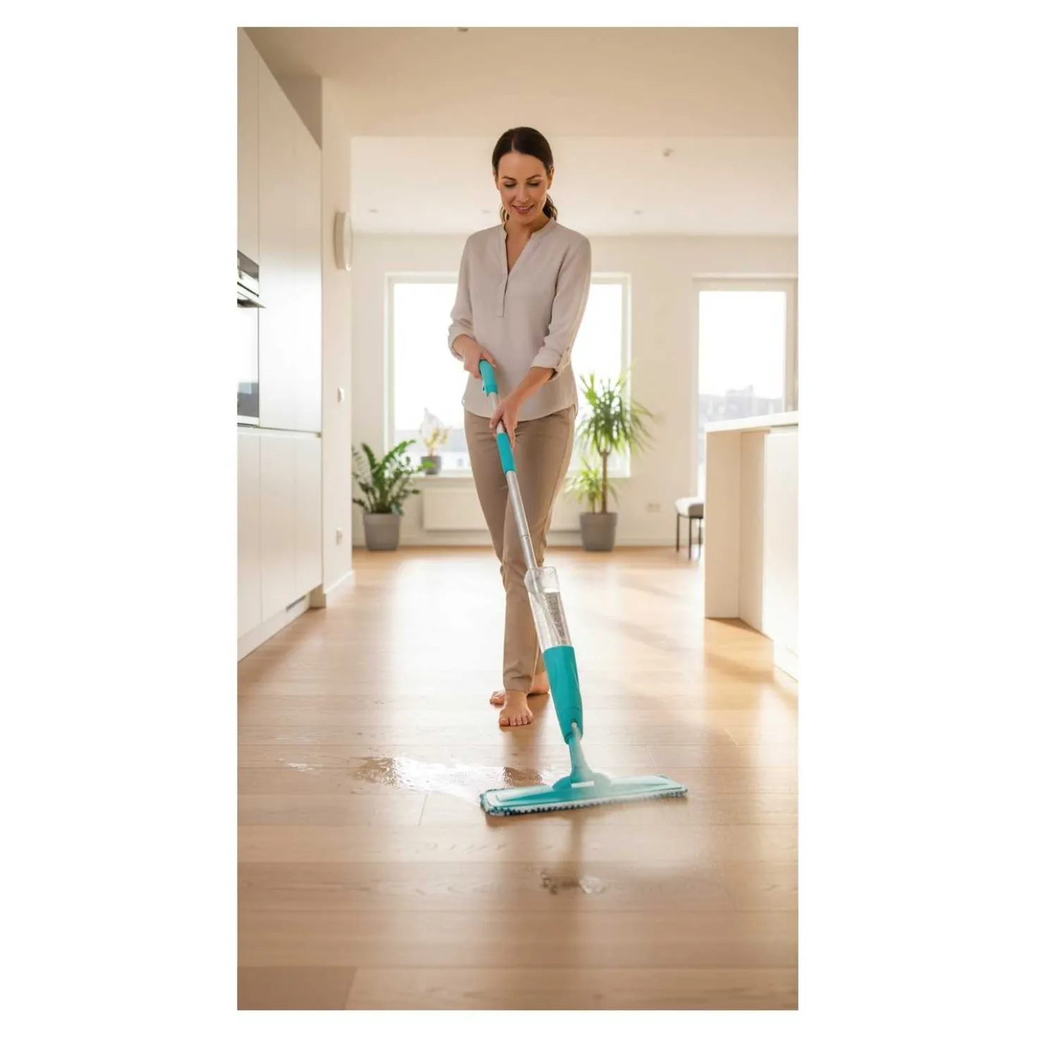 Wischmopp CLEANmaxx Spraymopp 2in1