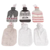Wärmflasche 1,6 l mit Strickhülle