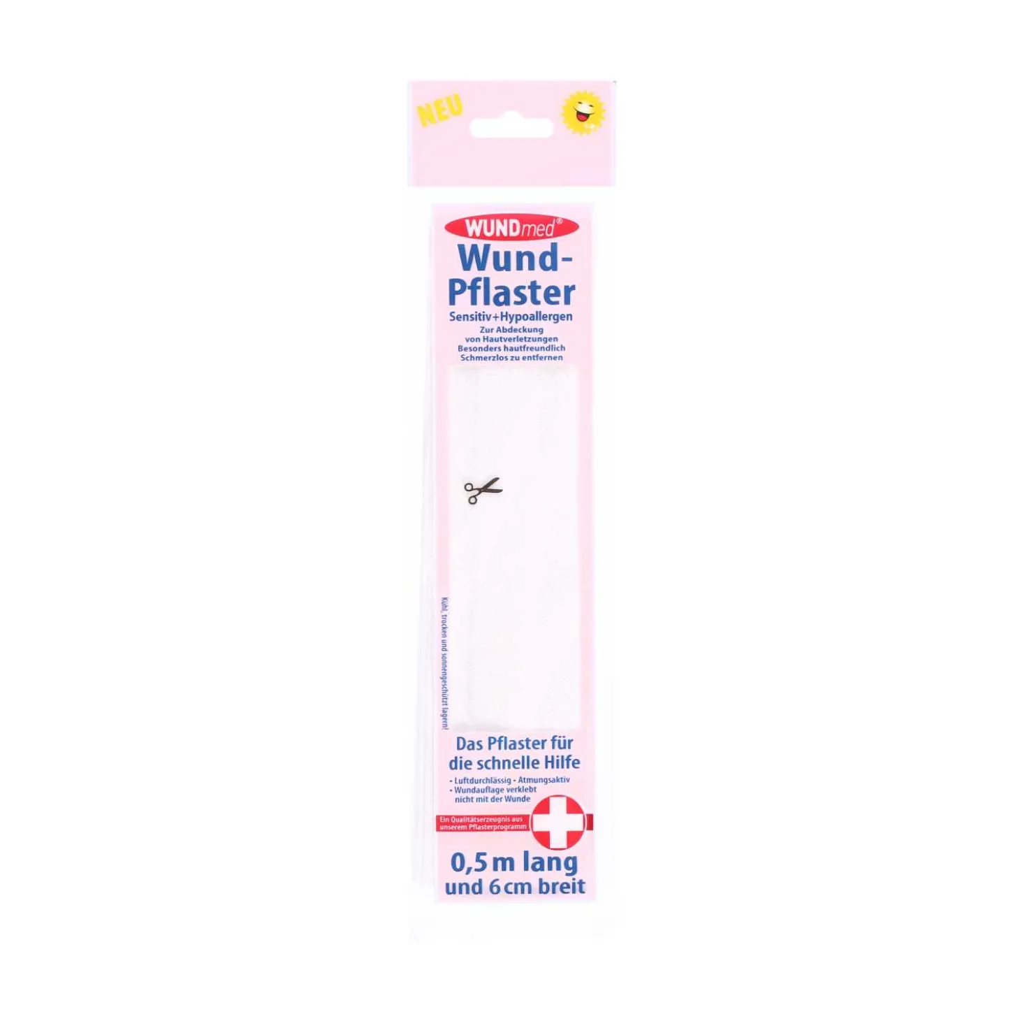 Wundmed Wundpflaster sensitive/Hypoallergen, 0,5 m x 6 cm