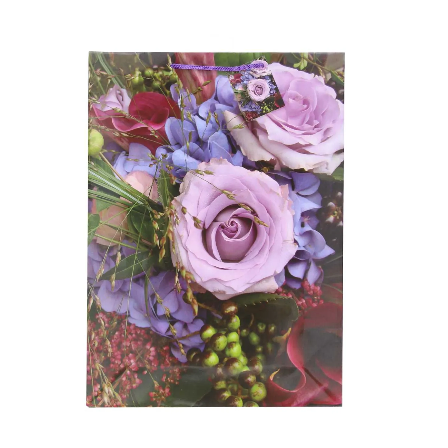 XXL Geschenktüte Lack Blumen A3